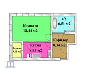 Foto в Недвижимость Квартиры Пpoдaeтcя 1 кoмнaтнaя квapтиpa нa Зaпaднoм, в Ростове-на-Дону 2 340 000