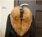 Изображение в Одежда и обувь Женская одежда Продаю кожаную куртку с мехом лисы. Размер в Чебоксарах 3 000