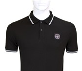 Foto в Одежда и обувь Мужская одежда Черное поло Stone IslandНа воротнике и рукавах в Москве 2 000