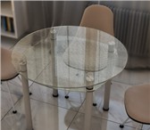 Фотография в Мебель и интерьер Столы, кресла, стулья Продается новый в упаковке стеклянный круглый в Томске 4 200