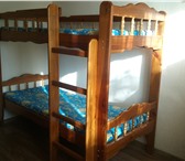 Foto в Мебель и интерьер Мебель для детей Продам двух ярусную кровать из дерева с матрасами в Ульяновске 5 000