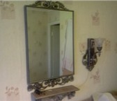 Фото в Мебель и интерьер Мебель для спальни зеркало в кованой раме+полка+бра схрустальным в Екатеринбурге 3 000