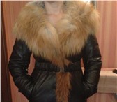 Фотография в Одежда и обувь Женская одежда продаю женский  теплый кожанный пуховик капюшон в Якутске 18 000
