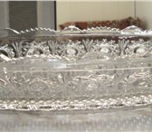 Фотография в Мебель и интерьер Посуда Богемское хрустальное блюдо (Чехия), размеры в Краснодаре 5 000