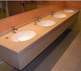 Фото в Мебель и интерьер Мебель для ванной Столешницы в ванную комнату из искусственного в Чебоксарах 6 000