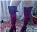 Foto в Одежда и обувь Женская обувь Продаю красные кожаные  ботфорты из натуральной в Твери 1 400
