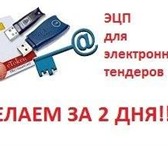 Изображение в Компьютеры Разное ЭЦП для торгов ПОД КЛЮЧ за 2 дня по всей в Москве 8 000