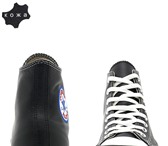 Фото в Одежда и обувь Мужская обувь Черные кожаные кеды ConverseСбоку небольшие в Москве 6 300