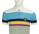 Фотография в Одежда и обувь Мужская одежда Серое поло Stone Island в полоскуТрикотаж-пикеАртикул: в Москве 2 000