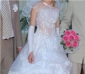 Фотография в Одежда и обувь Свадебные платья Продам белое свадебное платье со стразами в Альметьевске 5 000