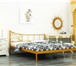 Изображение в Мебель и интерьер Мебель для спальни Кровать Лилия – металлическая кровать с ассиметричной в Златоусте 8 625