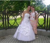 Изображение в Одежда и обувь Свадебные платья Продам белое свадебное платье на кольцах в Березниках 5 000