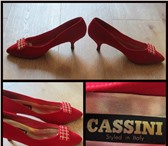Фото в Одежда и обувь Женская обувь Продам туфли красного цвета на невысокой, в Санкт-Петербурге 500