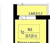 Фотография в Недвижимость Квартиры Продам студию ГМР ЖК ЯСНЫЙ 25,4м предчистовая в Краснодаре 1 200 000