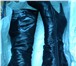 Фото в Одежда и обувь Женская обувь Натуральная кожа, высокие, цвет- черный глянцевый, в Комсомольск-на-Амуре 3 000