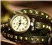 Foto в Одежда и обувь Часы Продам винтажные-часы браслет с клепками, в Перми 390