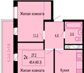 Изображение в Недвижимость Квартиры Продаётся двухкомнатная квартира (49 м) по в Краснодаре 1 788 500