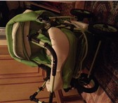 Изображение в Для детей Детские коляски Продам для двойни, цвет зеленый, все в хорошим в Красноярске 5 000