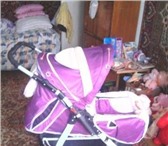Изображение в Для детей Детские коляски Продаю коляску зима - лето,  цвет нежно фиолетовый, в Хабаровске 7 000