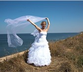 Изображение в Одежда и обувь Свадебные платья Свадебное платье белое,   б/у(одна свадьба), в Краснодаре 14 000