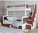 Фотография в Мебель и интерьер Мебель для спальни Двухъярусная кровать из массива сосны с лестницей-ящиками в Москве 64 700