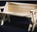 Фотография в Мебель и интерьер Мебель для дачи и сада В сложенном состоянии скамейка-трансформер в Барнауле 6 900