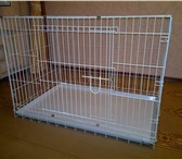 Фото в Домашние животные Товары для животных Продам клетку раскладную,железную, с пластиковым в Краснодаре 1 500