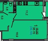 Foto в Недвижимость Квартиры Квартира по цене ниже застройщика без % и в Краснодаре 1 135 000