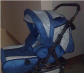 Изображение в Для детей Детские коляски Продаю коляску-трансформер синего цвета, в Саратове 5 000