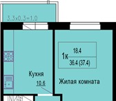 Фото в Недвижимость Квартиры Квартира от подрядчика по цене ниже застройщика! в Краснодаре 1 500 000