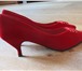 Изображение в Одежда и обувь Женская обувь Продам туфли красного цвета на невысокой, в Санкт-Петербурге 500