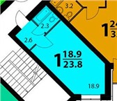 Фотография в Недвижимость Квартиры Застройщик. Квартира студия  23.8м2 в новом в Томске 1 166 000