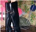 Foto в Одежда и обувь Женская обувь Красивые чёрные длинные кожаные сапоги. Сзади в Красноярске 1 800