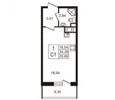 Foto в Недвижимость Квартиры жк гринладиястудиякорпус (срок сдачи) дом в Санкт-Петербурге 1 800 000